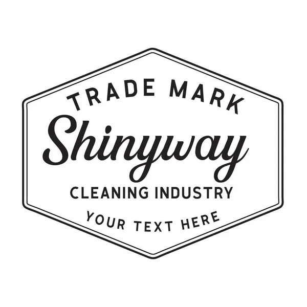 Temizlik Şirketi Vintage Logosu Pankart, poster, broşür