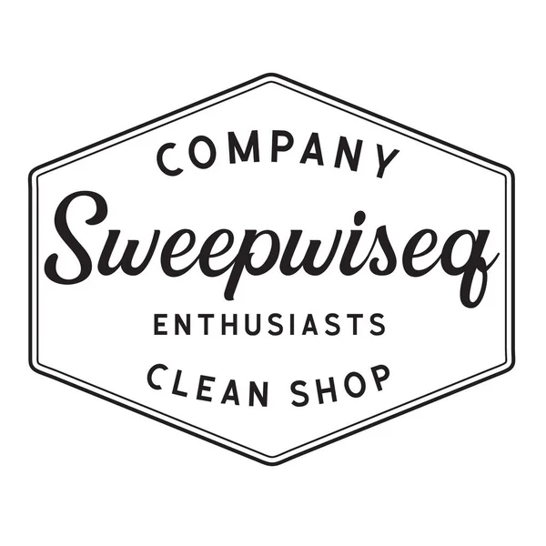 Temizlik Şirketi Vintage Logosu Pankart, poster, broşür