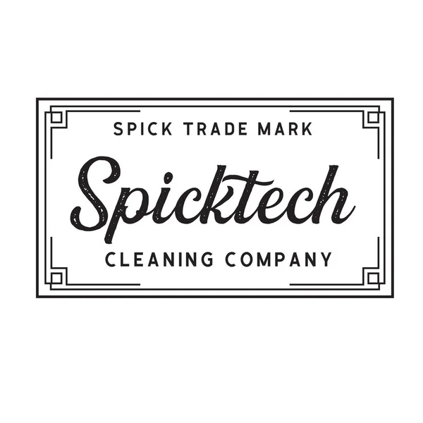 Temizlik Şirketi Vintage Logosu Pankart, poster, broşür