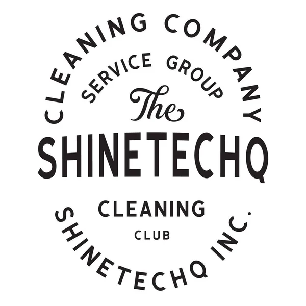 Temizlik Şirketi Vintage Logosu Pankart, poster, broşür