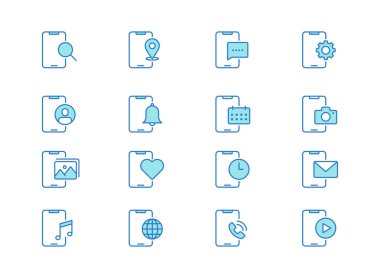 Değişik fonksiyonları ve sembolleri olan basit, minimum vektör ana hat simgesi seti. UI UX ve web uygulamaları için birden fazla funsiyon içeren şık biçim simgesi seti. 