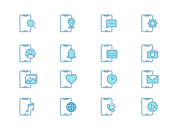 Değişik fonksiyonları ve sembolleri olan basit, minimum vektör ana hat simgesi seti. UI UX ve web uygulamaları için birden fazla funsiyon içeren şık biçim simgesi seti. 