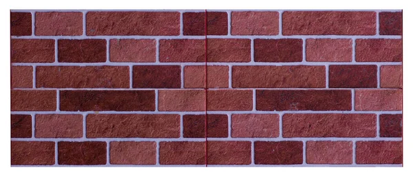 Red Brick Walls Real Colors Precise Sizes Ready Used Wallpaper — Stock Photo, Image
