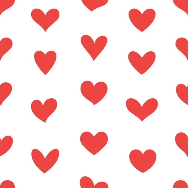 Corações Sem Costura Padrão Amor Romântico Dia Dos Namorados Design —  Vetores de Stock