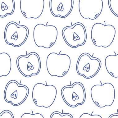 Güzel hatları olan pürüzsüz bir desen. Pankart, duvar kağıdı, tekstil, ambalaj kağıdı, arka plan, kartlar için karalama meyvesi baskısı. Düz biçimli vektör illüstrasyonu