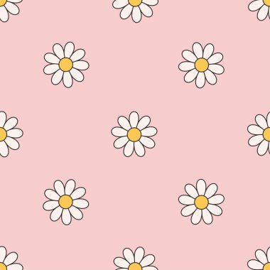 Kusursuz desenli, sıradan çiçekli. Soyut çiçekli geometrik tasarım. Pankart, duvar kağıdı, tekstil, ambalaj kağıdı, arka plan, kartlar için karalama baskısı. Düz biçimli vektör illüstrasyonu