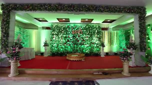 Haldi Backdrop Indian Wedding Time Haldi Ceremony — Vídeo de Stock