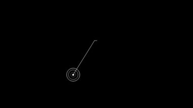 Motion graphic design.  Name plate or title plate with pointer animation graphic for your video.