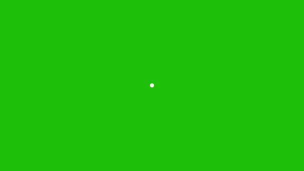 Анимация Круговой Загрузки Зеленом Экране Модификация Графического Дизайна — стоковое видео
