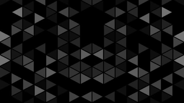 Fondo Triangular Abstracto Fondo Blanco Poligonal Abstracto — Vídeos de Stock