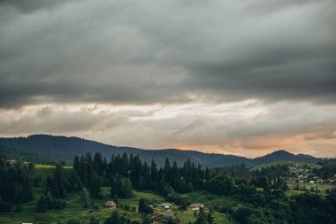 Doğu Avrupa 'nın dağ manzaraları. Batı Ukrayna 'nın manzaraları, Ukrayna' nın Karpatya manzaraları.