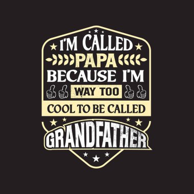 Baba tipografik t-shirt tasarım vektörü.