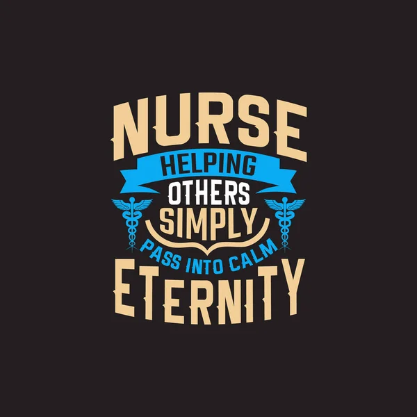 stock vector Nurse day typographic t shirt design vector