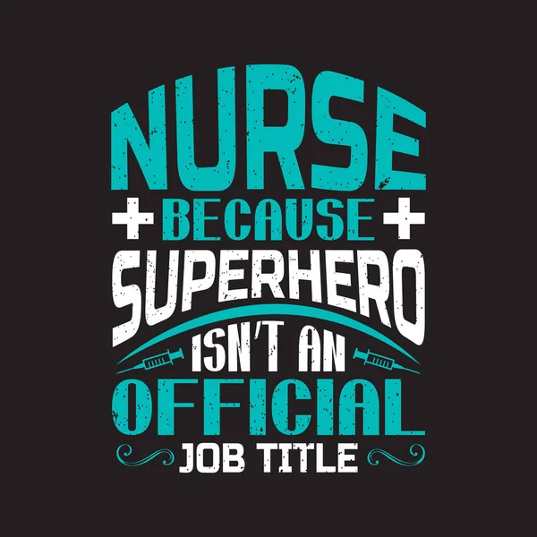 stock vector Nurse typographic t shirt design vector graphic