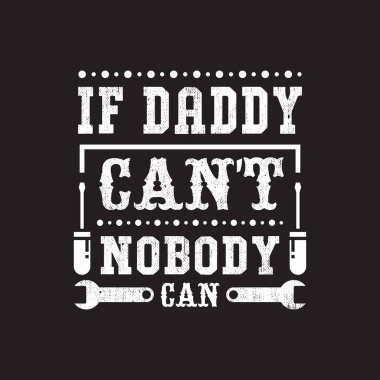 Babalar Günü tipografik alıntıları t-shirt tasarımı.