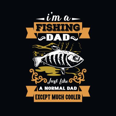 Babalar Günü tipografik alıntıları t-shirt tasarımı.