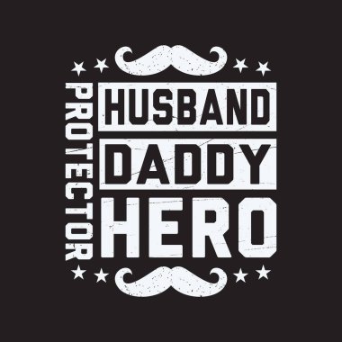 Babalar Günü tipografik alıntıları tasarım vektörü.