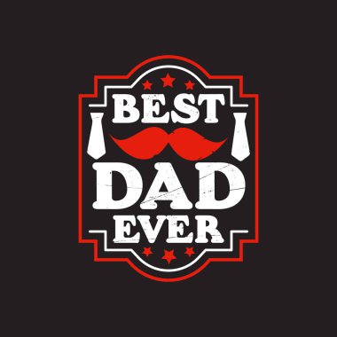 Babalar Günü tipografik alıntıları tasarım vektörü.