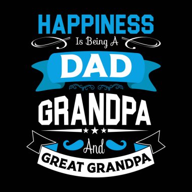 Babalar Günü tipografik slogan tasarım vektörü.