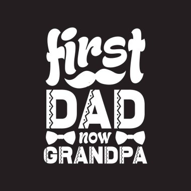 Babalar Günü tipografik slogan tasarım vektörü.