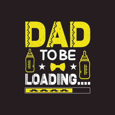 Babalar Günü tipografik slogan tasarım vektörü.