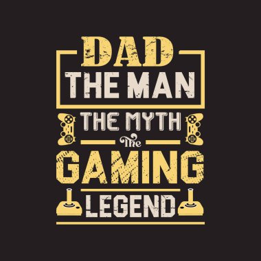 Babalar Günü tipografik slogan tasarım vektörü.