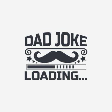 Babalar Günü tipografik slogan tasarım vektörü.