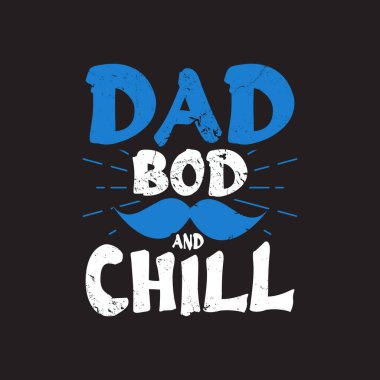 Babalar Günü tipografik slogan tasarım vektörü.