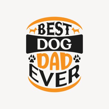 Babalar Günü tipografik slogan tasarım vektörü.