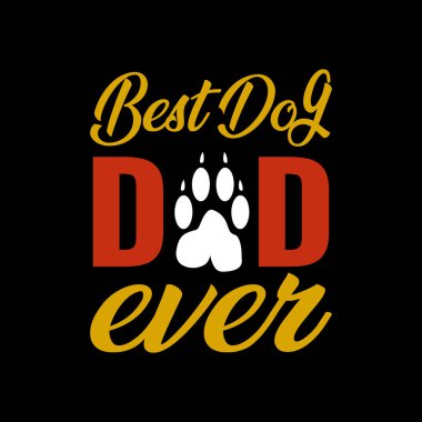 Babalar Günü tipografik slogan tasarım vektörü.