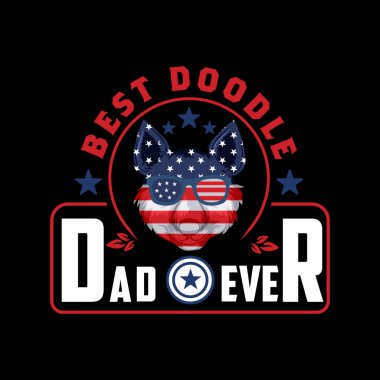 Babalar Günü tipografik slogan tasarım vektörü.