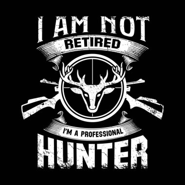 Typographic t-shirt tasarım vektörü avlanıyor