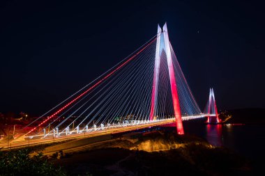 Yavuz Sultan Selim Köprüsü, İstanbul, Türkiye. Yavuz Sultan Selim Köprüsü, İstanbul, Türkiye. 3. Boğaz Köprüsü ve Kuzey Marmara Otoyolu.