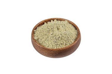 Black ceci neri chickpeas are very healthy to be consumed with their high fiber content. Heap of black Ceci neri chickpeas, black chickpea flour in a bowl with on white background.