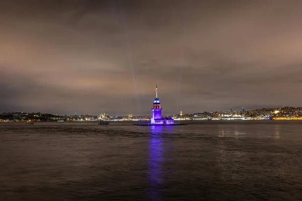Maiden Tower in Istanbul, Turkey. (KIZ KULESI). Maidens Tower got a new look. Istanbuls Pearl Maidens Tower reopened after newly restored.