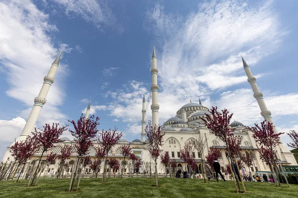 Istambul Turquia Abril 2023 Istambul Mesquita Camlica Camlica Hill Mesquita — Fotografia de Stock