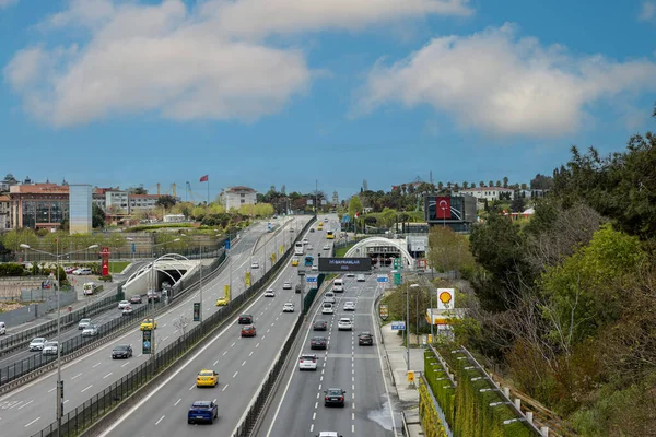 土耳其伊斯坦布尔2023年4月23日 欧亚大陆隧道 欧亚大陆隧道 或伊斯坦布尔博斯普鲁斯海峡隧道过渡项目 是连接亚洲和欧洲的隧道 隧道于2016年12月20日开放 — 图库照片