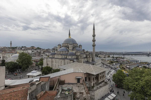 Istanbul Turecko Června 2023 Nová Mešita Eminonu Eminonu New Valide — Stock fotografie