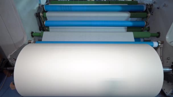Kaset Topeng Persiapan Untuk Lukisan Kamar Masking Tape Lini Produksi — Stok Video