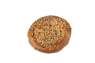 Glütensiz yemek. Susamlı karabuğday unu gül pastası. Çiğ karabuğdaydan yapılmış ev yapımı çörekler ve susam. Sağlıklı ve diyet kavramı.