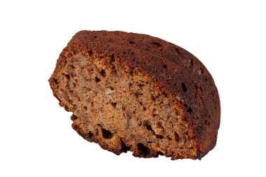 Cevizli havuçlu kek. Cevizli havuçlu kek. Kahverengi şeker ve cevizli vejetaryen havuçlu kek..