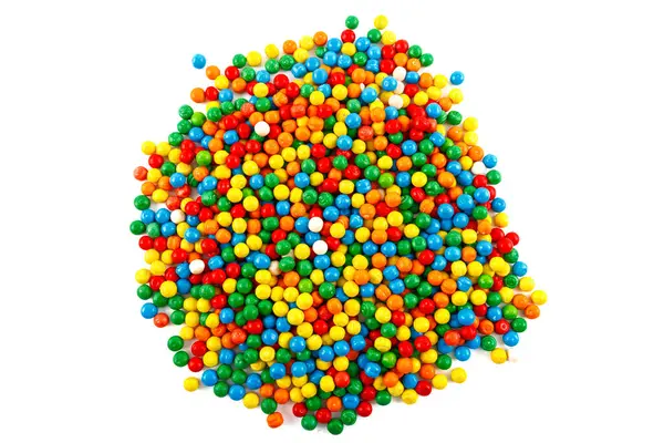 stock image Colorful background of assorted shiny round gumballs. Background photo of multicolored gumballs. A lot of gum sweet candy. Photo of candy taken inside candy specialty store.