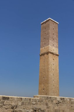 Harran 'daki Ulu Cami harabeleri. Bu mimari anıt Anadolu 'daki en eski camidir ve 8. yüzyılda inşa edilmiştir. Antik Harran kentinin kalıntıları, Şanlıurfa, Türkiye.