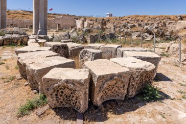 Rruins of Ulu Cami (The Great Mosque), the oldest mosque in Anatolia, built in 8th century. Harran is the interesting tourist destination near Sanliurfa in South Eastern region of Turkey. clipart