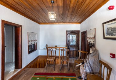 Babadag, Denizli, Türkiye 4 Mart 2024; Babadag Türk Kültür Tarihi ve Sanat Evi. Babadag tarihini ve kültürünü anlatan bir müze..