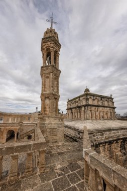Türkiye 'nin Hah, Mardin ilçesi olarak da bilinen Anitli köyündeki Kutsal Meryem' e adanmış Suriye Ortodoks Kilisesi. Tarihi Mardin Midyat Meryem Kilisesi.