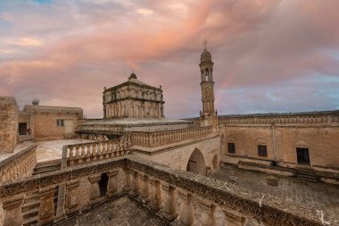 Syrian Orthodox Church dedicated to Holy Mary in the village of Anitli known also as Hah, Mardin, Turkey .Historical mardin midyat virgin mary church. clipart