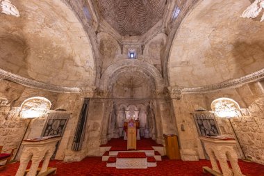 Mardin, Türkiye, 10 Ocak 2024; Hah, Mardin olarak da bilinen Anitli köyündeki Suriye Ortodoks Kilisesi. Tarihsel Mardin bakir Meryem Kilisesi.