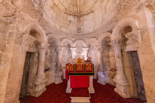 Mardin, Türkiye, 10 Ocak 2024; Hah, Mardin olarak da bilinen Anitli köyündeki Suriye Ortodoks Kilisesi. Tarihsel Mardin bakir Meryem Kilisesi.
