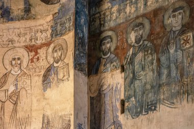 Van Turkey 6 July 2024;10th century Akdamar Armenian Church of the Holy Cross, Interior, Akdamar Island, Van,Turkey. clipart